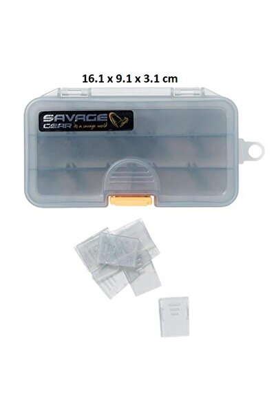 Savage Gear Lurebox 2b Smoke 16.1x9.1x3.1cm Maket Balık Kutusu