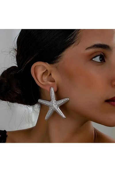 Beyna Starfish Earrings 6 cm