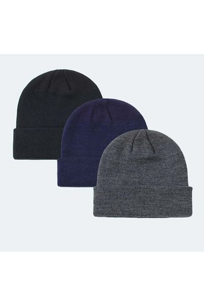 AYGÜN Unisex Plain Set of 3 - Beret