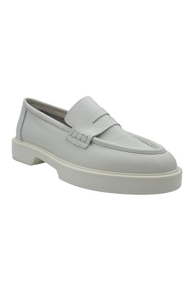 aayak&kabımofficial Genuine Leather White Comfortable and Light Daily Women's Shoes