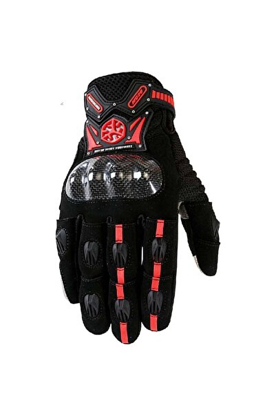 Scoyco قفازات MC20 كربون باللون الأحمر