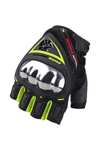 Scoyco Yazlık Eldiven MC44D Yarım Siyah-Yeşil