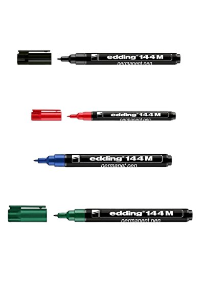 Edding ASETAT KALEMİ ( M ) KIRMIZI-MAVİ-SİYAH- YEŞİL (E-144M)