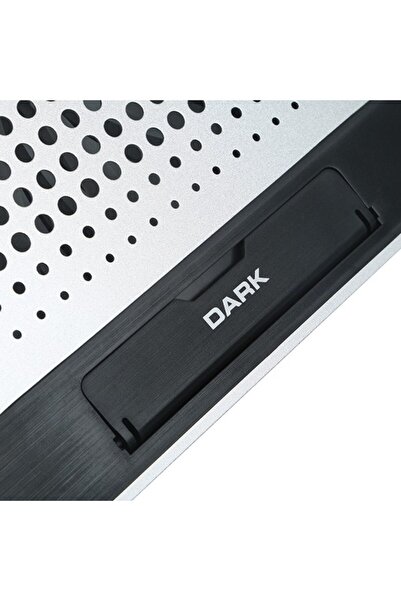 Genel Markalar Luna DKACNBLNS 16cm LED FANlı,6x Yükseklik Ayar, 2xUSB 15.6" Notebook Soğutucu ve Stand Gri