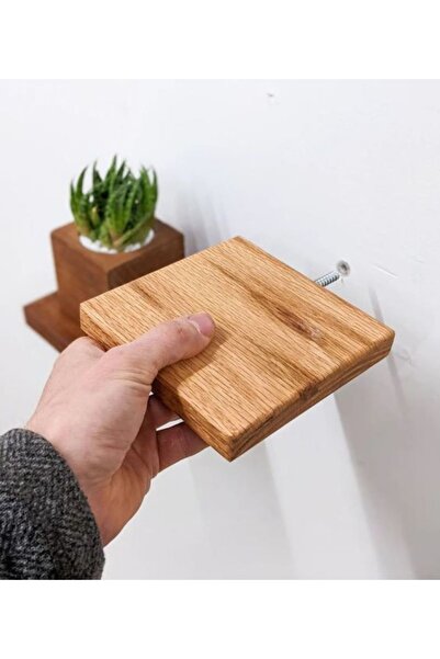 AlpiLeo Doğal Ahşap Çok Amaçlı Tekli Raf Ahşap  Raf, Duvar Rafı, Ev Dekoru, M...