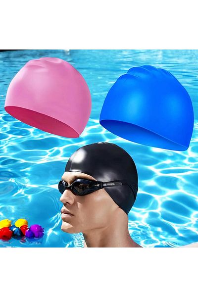 Gök Sports Unisex Silicone Bonnet - Butterfly Swimmer, Pool and Sea Bonnet