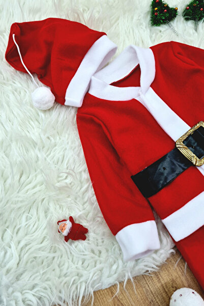 Skygo Boy's Santa Claus New Year's Costume Baby Costume with Hat and Belt