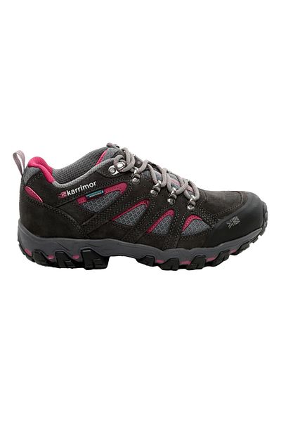 Karrimor Bodmin Low 5 Ladies Weathertite Dark Grey/Cochineal Women's Gray Outdoor Shoes