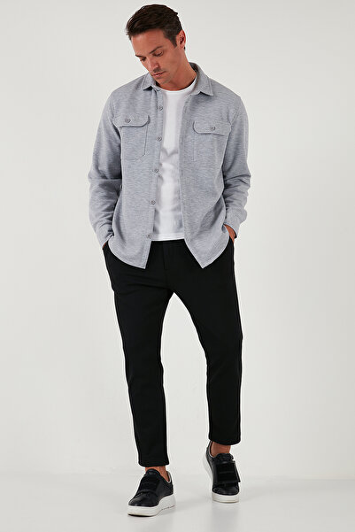 Buratti Streç Pamuklu Regular Fit Çift Cepli Gömlek Erkek GÖMLEK CF25W127221