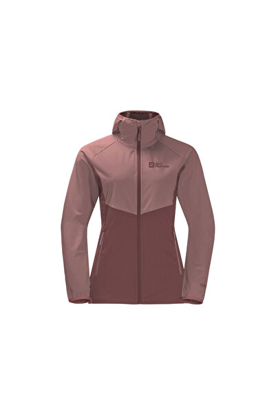 Jack Wolfskin Γυναικείο Μπουφάν Softshell 1306862 Μπορντό