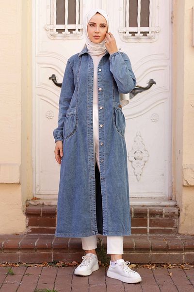 Pamuk Butik Șapcă de blugi din denim cu șnur pentru femei