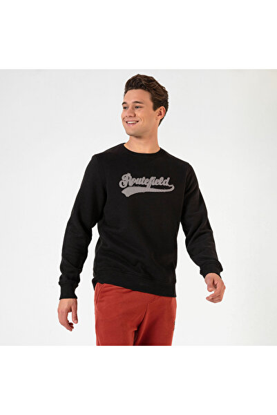 ROUTEFIELD Ανδρικό μαύρο φούτερ Hook ΑΝΔΡΙΚΟ ΦΟΥΤΕΡ RFHOOK2223