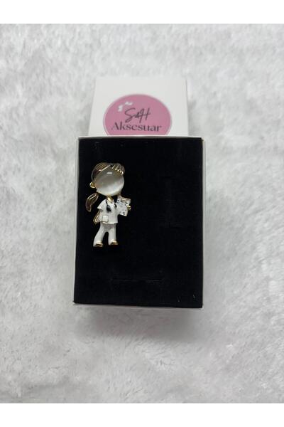 FASHİON JEWELRY S&H Aksesuar Kadın Doktor Broş