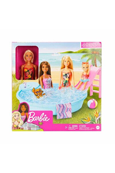 mattel Barbie ve Eğlenceli Havuzu GHL91