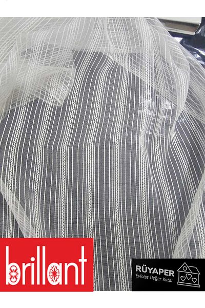 Brillant Rüyaper Trend - Chain Patterned Pasta, Heavy Gramage and Pleated Tulle Curtain Suitable for All Rooms