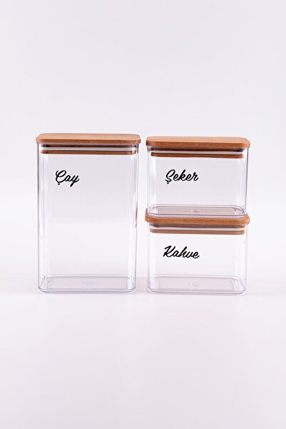 Turkco Decorative 3 Piece Set - Tea - Sugar - Coffee