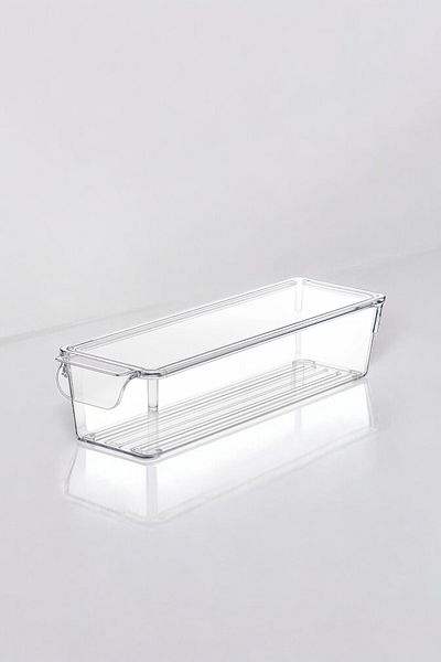 Silkyra Crystal Fresh Series Plastic Fridge Storage Container with Lid, Refrigerator Organizer, 2L, 32X10.5X10Cm
