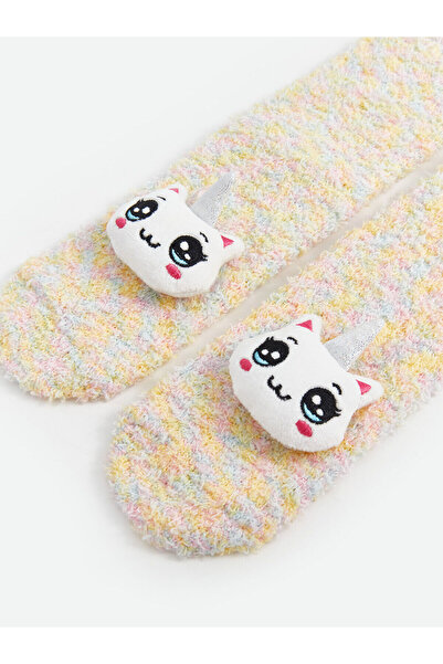 LC Waikiki LCW Kids Бродирани чорапи за момичета и заколка (W4)