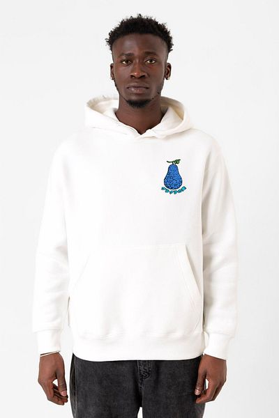 Tshirthane One Piece Anime - Λευκό ανδρικό φούτερ με κουκούλα με μοτίβο Gura Gura Devil Fruit