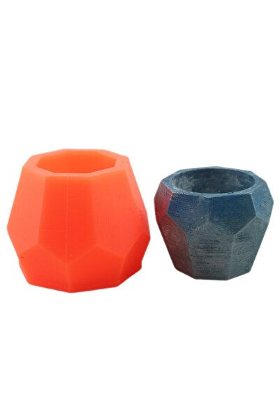 Beton Saksı Silikon Kalıp - 123