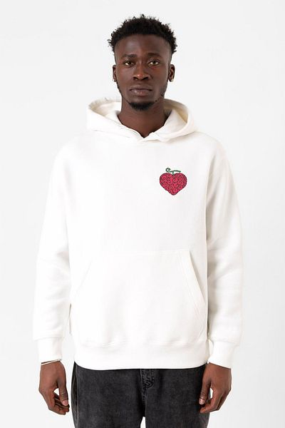 Tshirthane One Piece Anime Ope Ope Devil Fruit Λευκό ανδρικό φούτερ με κουκούλα 3 ιπποδρομιών