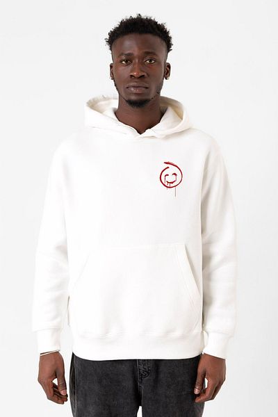 Tshirthane Hanorac cu glugă 3ip pentru bărbați The Mentalist Red John Pocket White