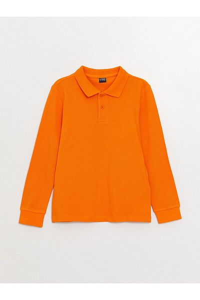 LC Waikiki Tricou pentru băiat Lcw Polo Gât Basic cu mânecă lungă