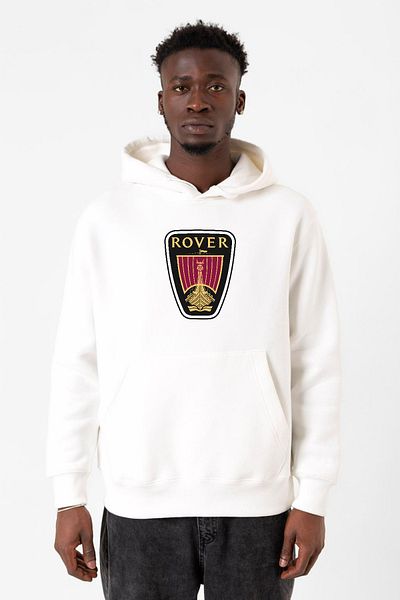 Tshirthane Ανδρικό φούτερ με κουκούλα με κουκούλα Vikings Rover White