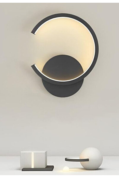 burenze Cotta Modern Tasarım Pilli Aplik Tak Çalıştır Kablosuz Siyah Pil Dahildir