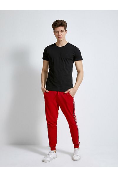 Ltb Μαύρο μπλουζάκι με κοντό μανίκι Crew Neck Basic