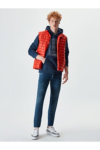 Ltb Φουσκωτό κόκκινο γιλέκο φωτεινό