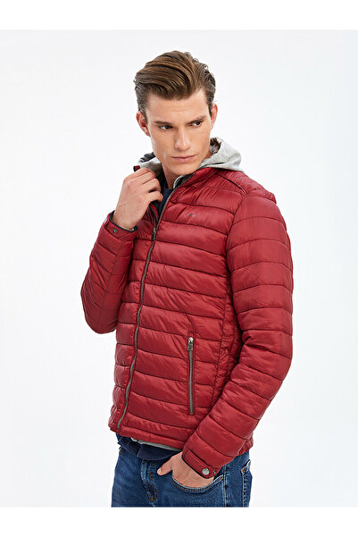Ltb Puffy Short Red Jacket