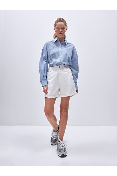 Ltb Mom Jean Pantaloni scurți în talie