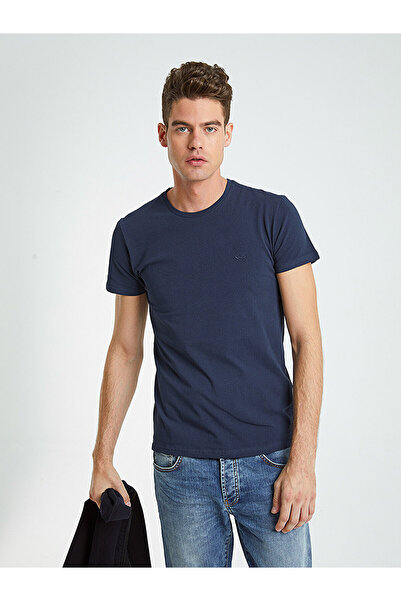 Ltb تيشيرت رجالي باللون الأزرق الداكن 012198451565690000