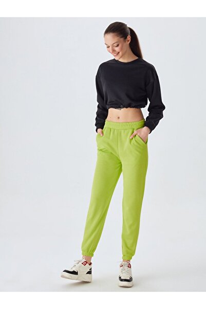 Ltb Hanorac negru cu talie elastică