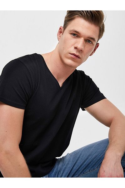 Ltb V-neck Black T-shirt