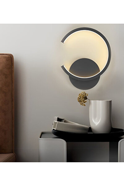 burenze Cotta Modern Tasarım Pilli Aplik Tak Çalıştır Kablosuz Siyah Pil Dahildir