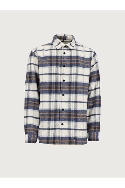 Ltb Lumberjack Checked Navy Blue Shirt