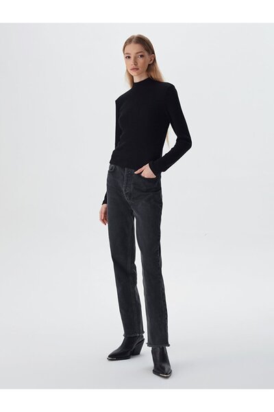 Ltb Half Fisherman Black Sweatshirt