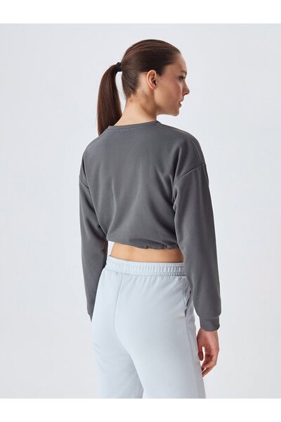 Ltb Γκρι φούτερ με ελαστική μέση