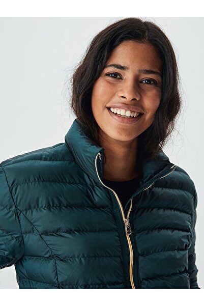 Ltb Inflatable Stand Collar Green Coat