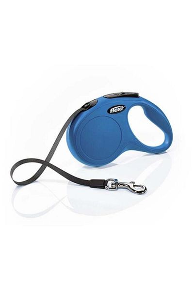 Flexi New Classic Automatic Strip Extension from Petshop - S, 5 M. Blue