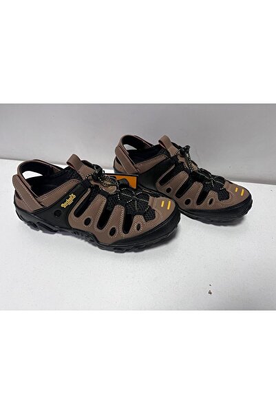 Dockers Ανδρικά παπούτσια πεζοπορίας από γνήσιο δέρμα σε καφέ χρώμα 216504