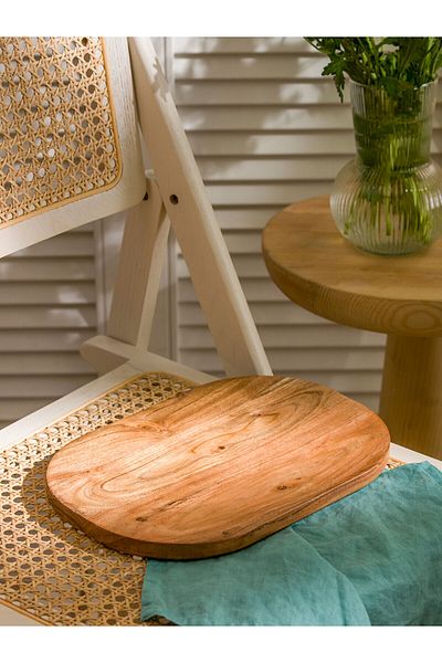 LC Waikiki Lcw Home Light Brown Wooden Cutting Board 30 cm