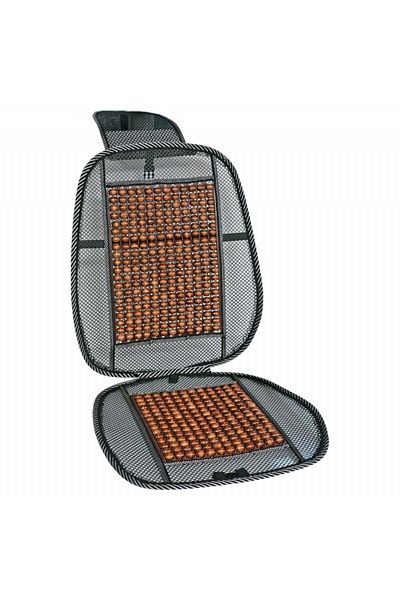 Carub 1 Piece Bead Mesh Spring Wooden Seat Cushion