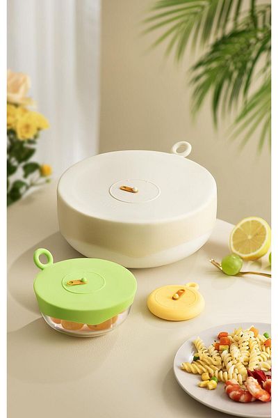 M'art Home Pinmoo Keep&Safe - 2-Piece Pot/Bowl Set with Silicone Lid
