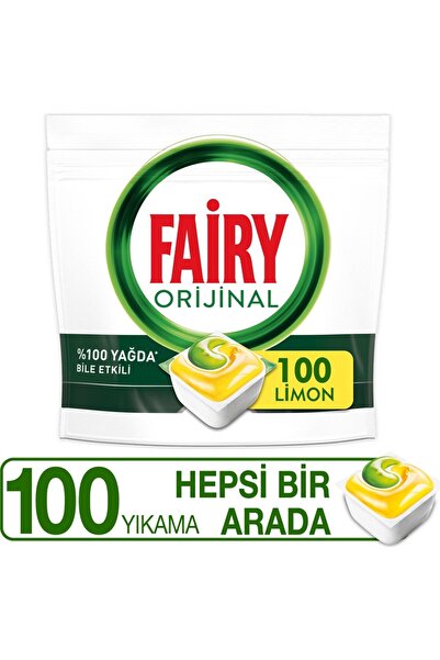 Fairy Hepsi Bir Arada 100 Yıkama Bulaşık Makinesi Deterjanı Tableti / Kapsülü...