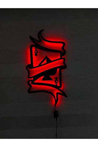 LTA Tasarım As Kartı Ledli Duvar Süsü As Mdf Tablo Duvar Aksesuarı Ahşap Tablo