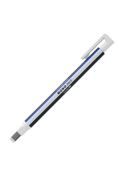 Tombow Mono Zero 2.5mm Flat Tip Striped Push Pen Eraser Refill