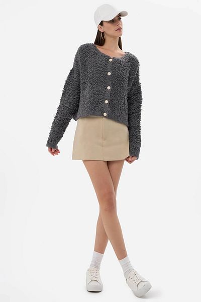 Hiccup Cardigan cu nasturi tricotat țesut